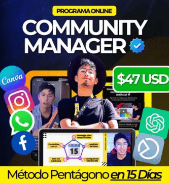 Imagen promocional del curso de comunnity manager de Sergio Chala