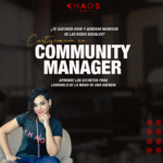 Imagen promocional para el curso de Community manager de Khaos Agency