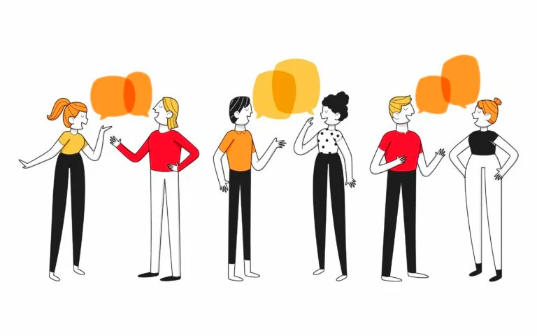 Personas hablando haciendo referencia al storytelling